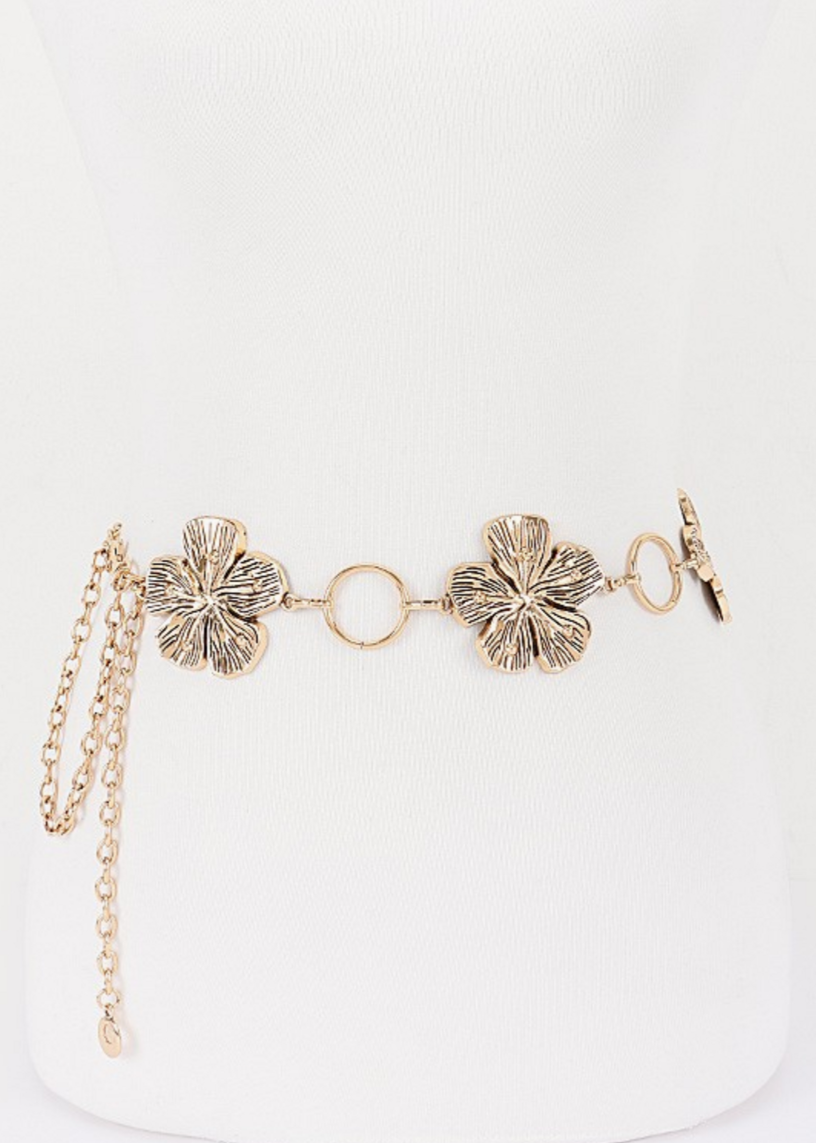 Wild Flowers Chain Belt GOLD
