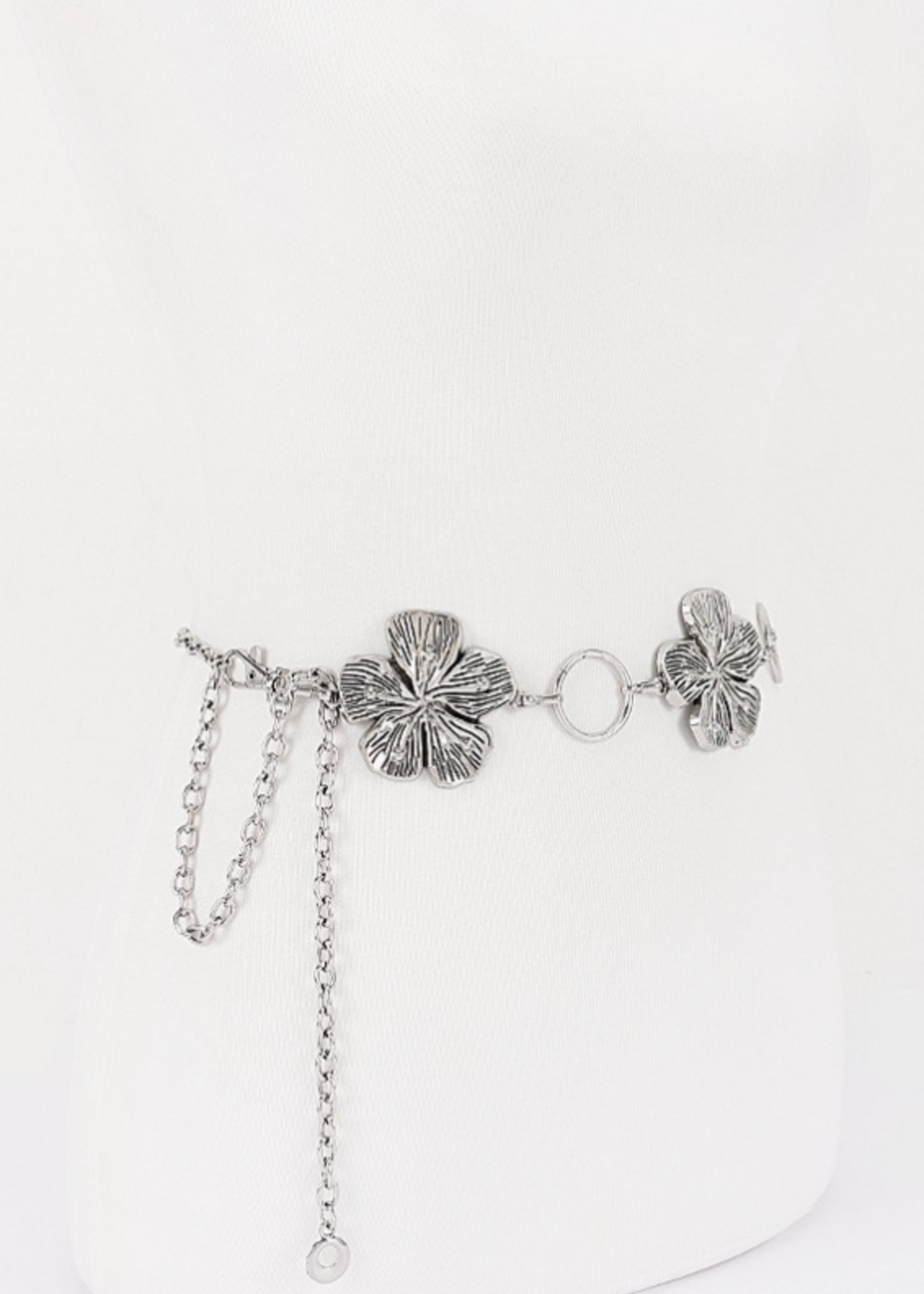 Wild Flowers Chain Belt SILVER