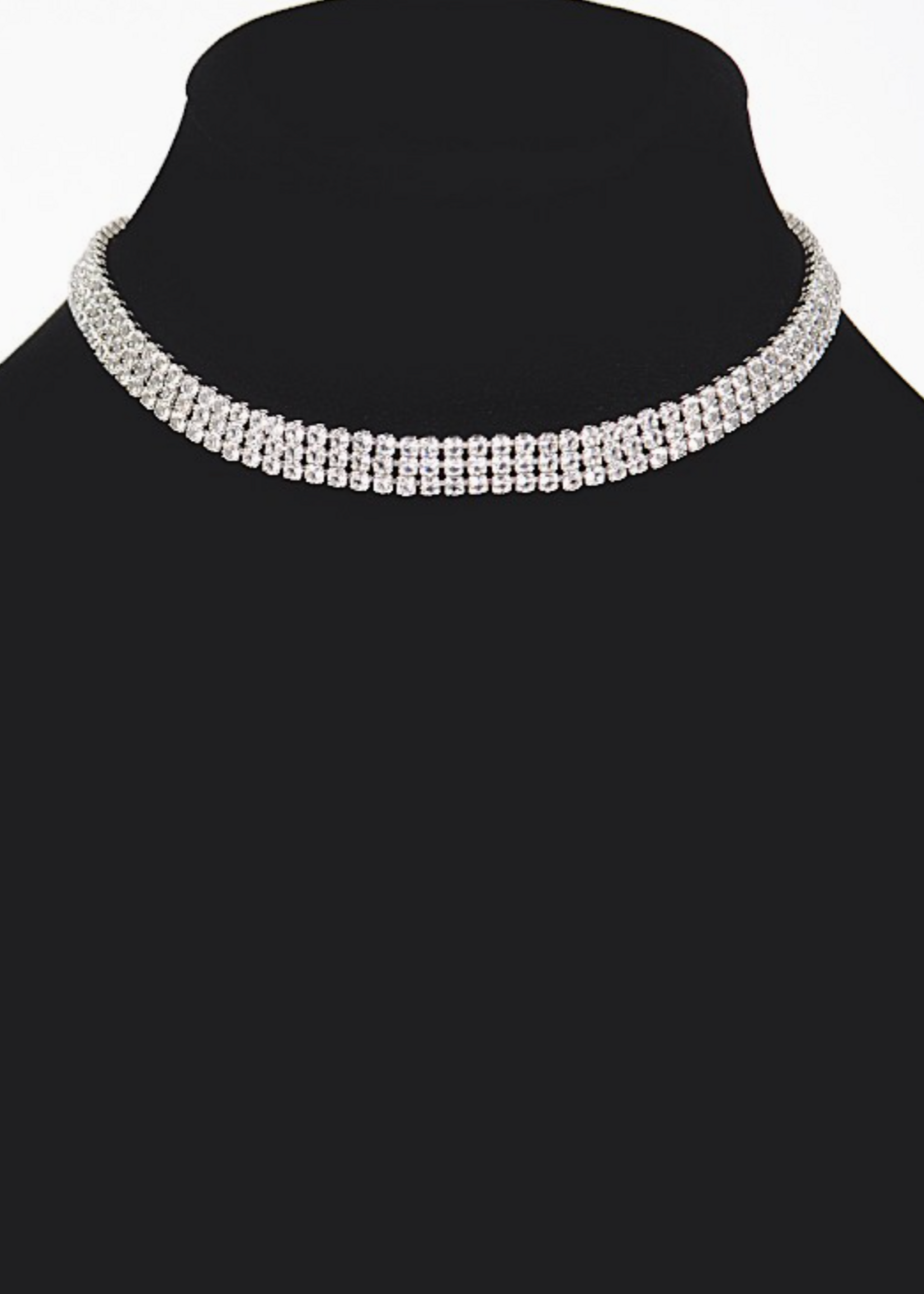 Diamond Hour Chocker Necklace SILVER