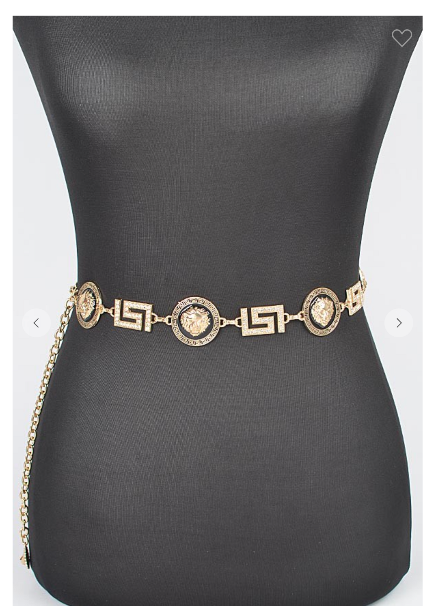 Just Living Life Chain Belt GOLD