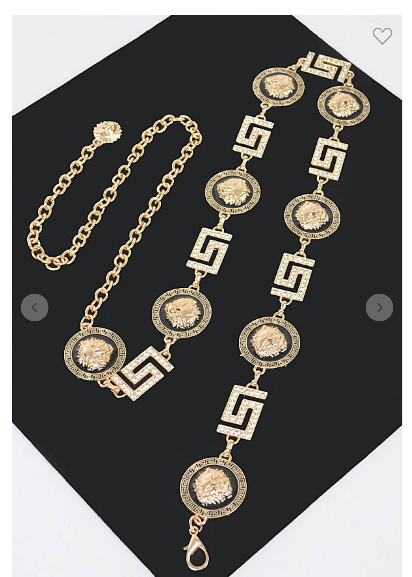 Just Living Life Chain Belt GOLD