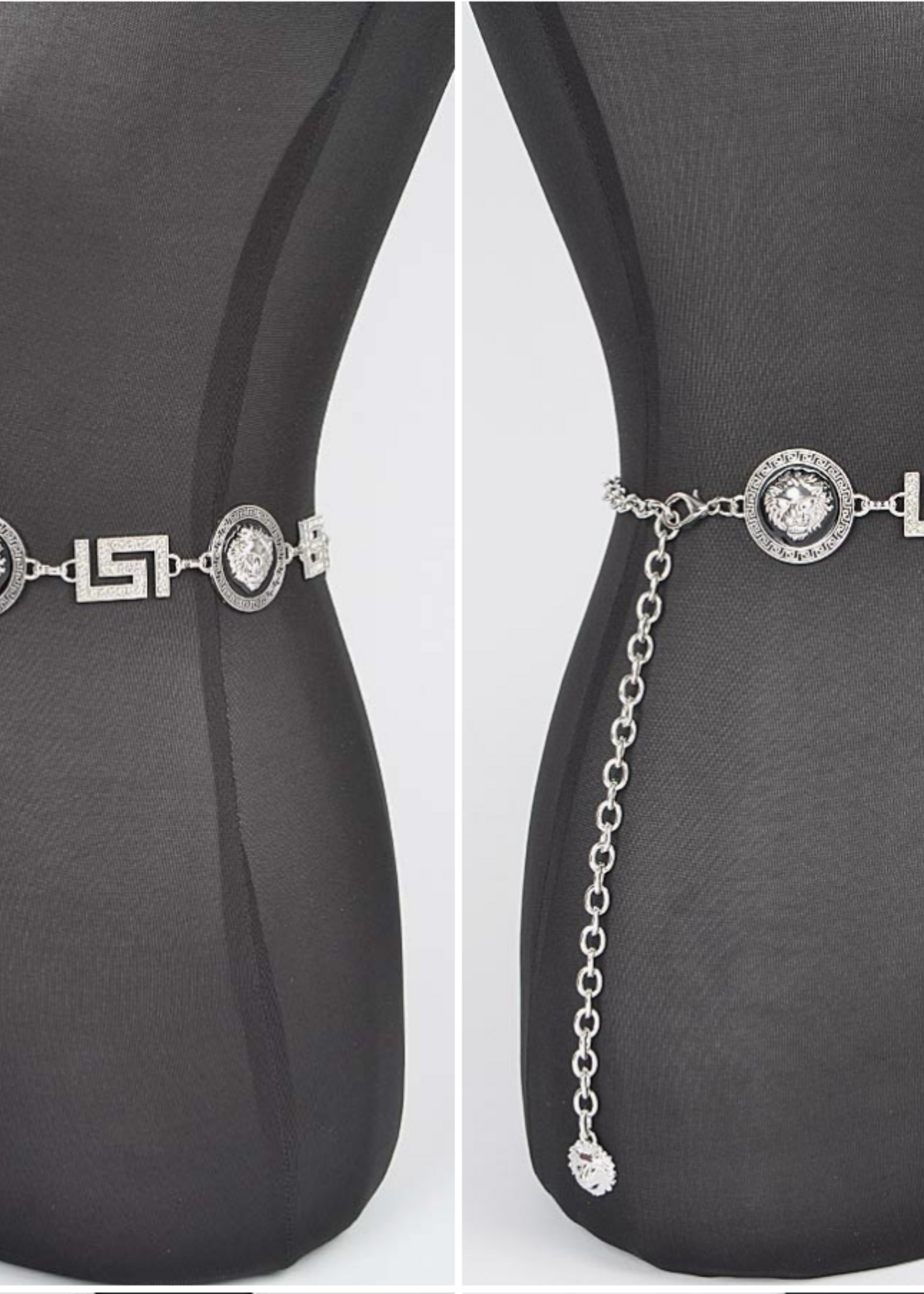 Just Living Life Chain Belt SILVER