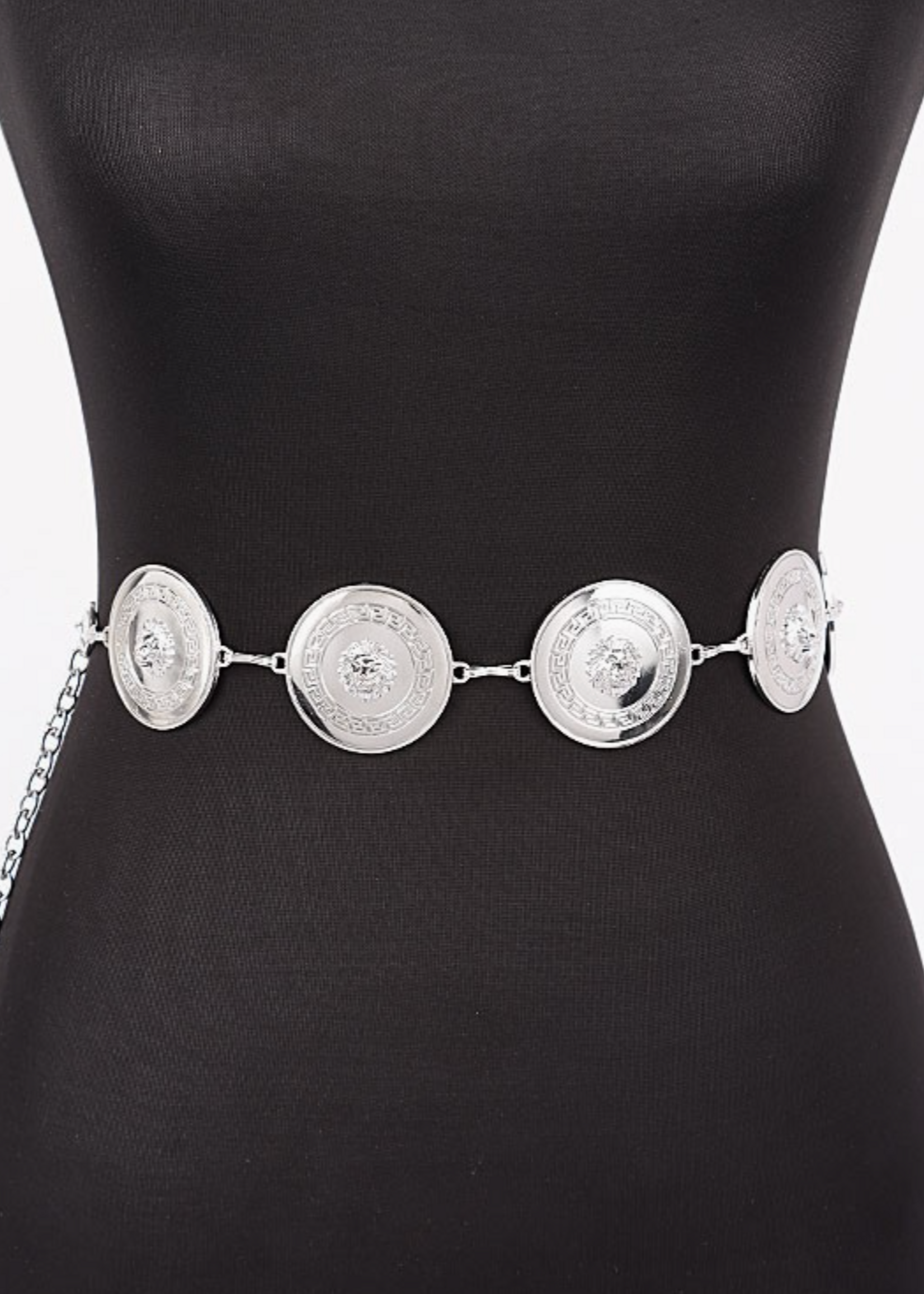 Que Voy Aser Chain Belt SILVER