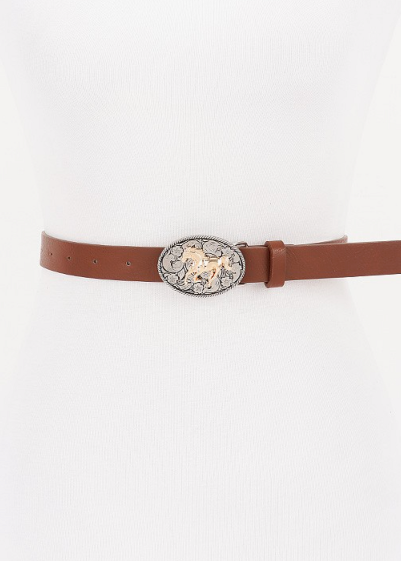 Girl Ride On Belt BROWN