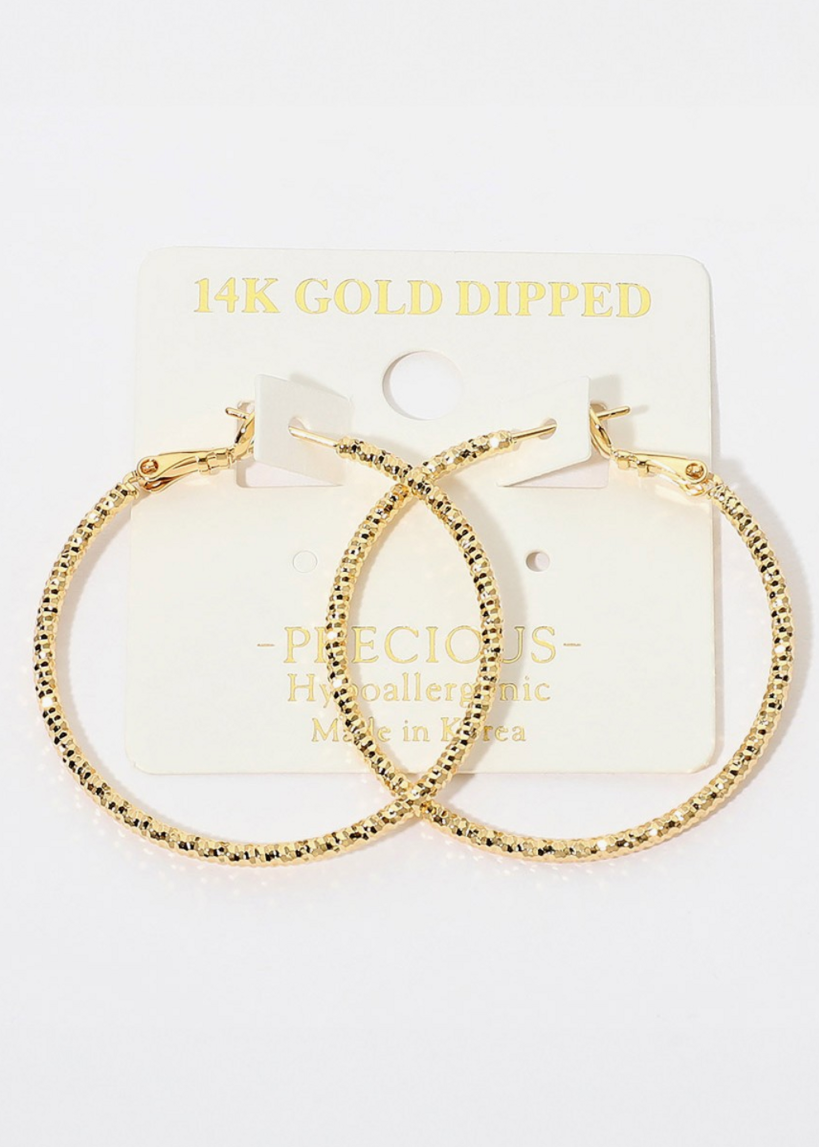 Don't Wanna Be Alone Hoop Earrings GOLD