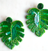 available at m. lynne designs Beaded Palm Earring
