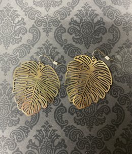 available at m. lynne designs Gold Palm Leaf Earring