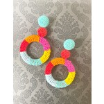 m. lynne designs beaded circle drop earring