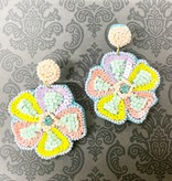 available at m. lynne designs Beaded Floral Earring