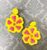 available at m. lynne designs Beaded Floral Earring