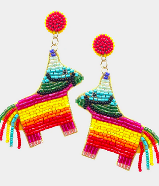 available at m. lynne designs Beaded Pinata Earring