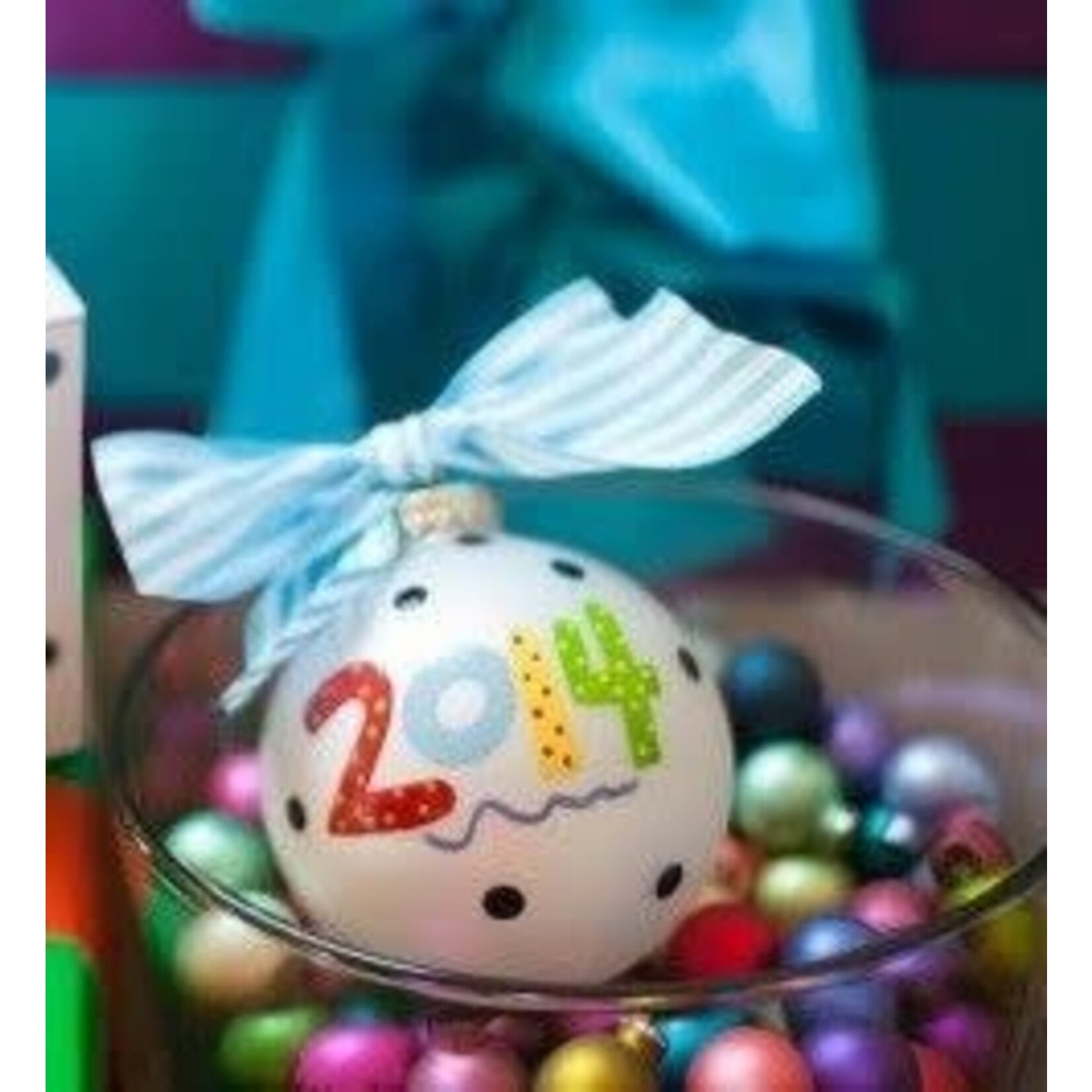 coton colors 2014 glass ornament