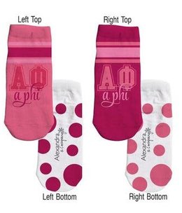 available at m. lynne designs alpha phi Ankle Socks