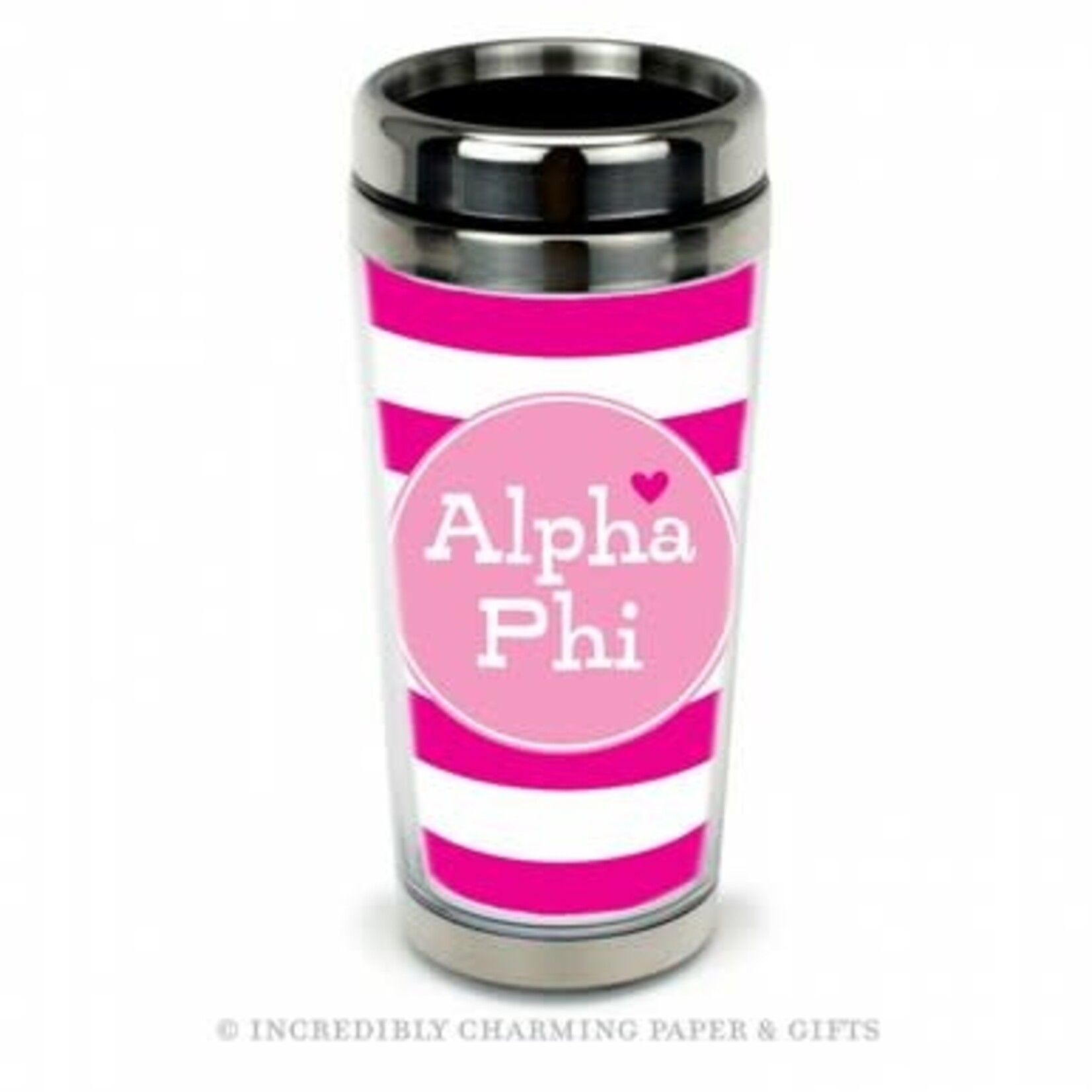 m. lynne designs alpha phi cabana stainless steel travel mug