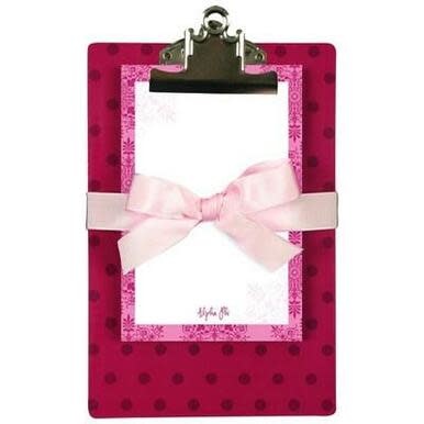 available at m. lynne designs alpha phi clipboard