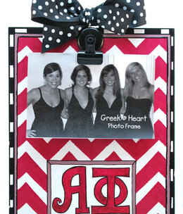 available at m. lynne designs Alpha Phi Chevron Clip Plaque