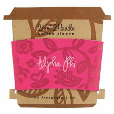 available at m. lynne designs alpha phi coffee sleeve
