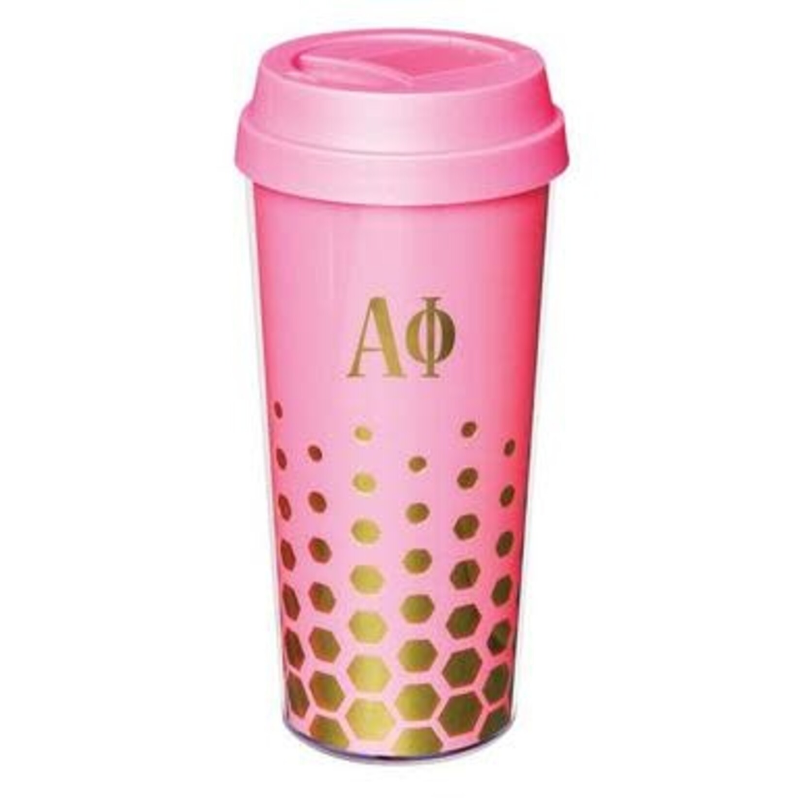 m. lynne designs alpha phi coffee tumbler