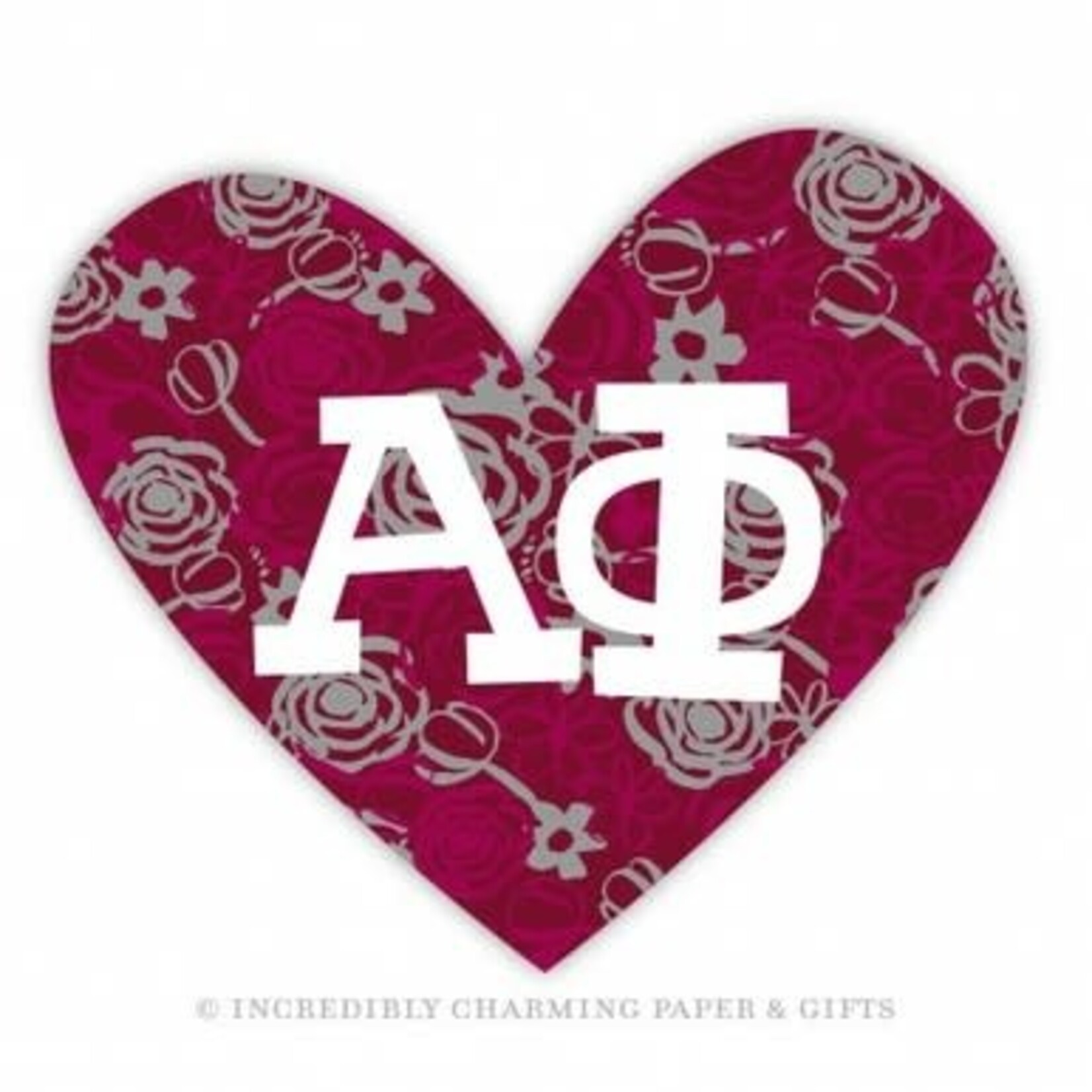 m. lynne designs alpha phi heart sign