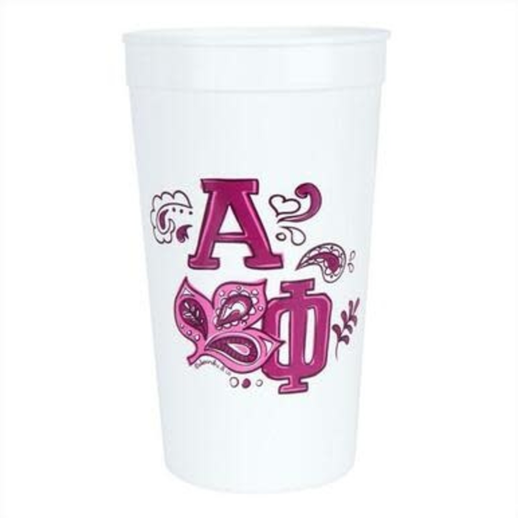 m. lynne designs alpha phi mascot tumbler