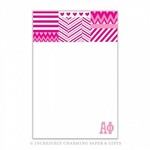 m. lynne designs alpha phi medley notepad