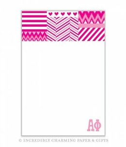 available at m. lynne designs Alpha Phi Medley Notepad