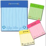 m. lynne designs alpha phi square notepad
