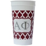 m. lynne designs alpha phi tumbler white lattice