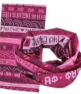 available at m. lynne designs alpha phi wide headband/ headbuff