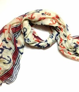available at m. lynne designs Anchor Scarf