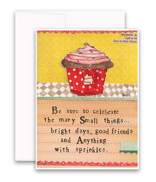 curly girl Anything with Sprinkles Card