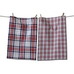 m. lynne designs arlo plaid set of two tea towels