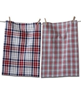 available at m. lynne designs Arlo Plaid Tea Towel Set