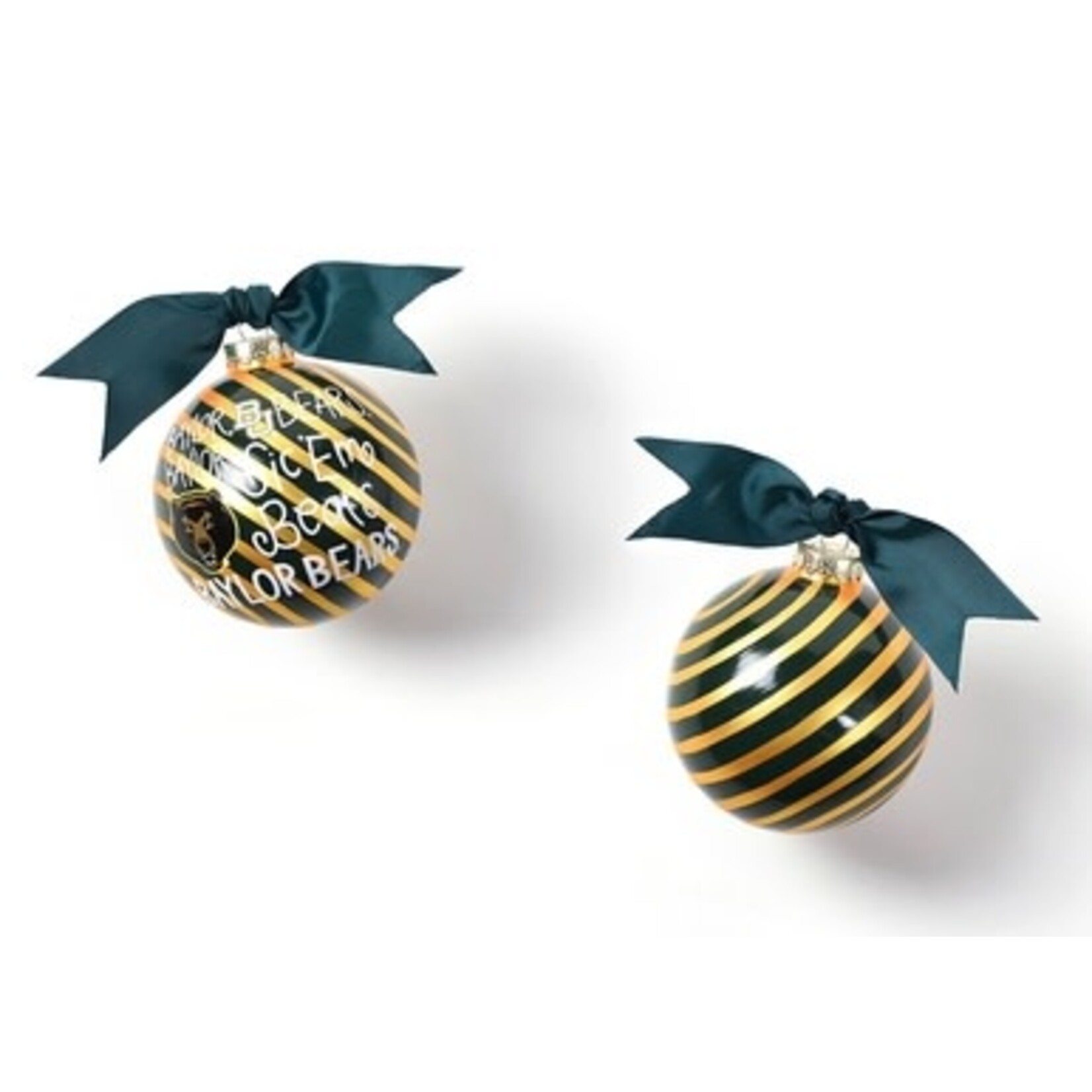 coton colors baylor word collage glass ornament