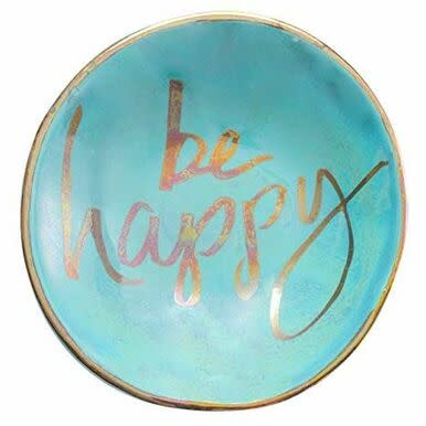 available at m. lynne designs Be Happy RIng Bowl