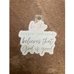 m. lynne designs be the reason sticker