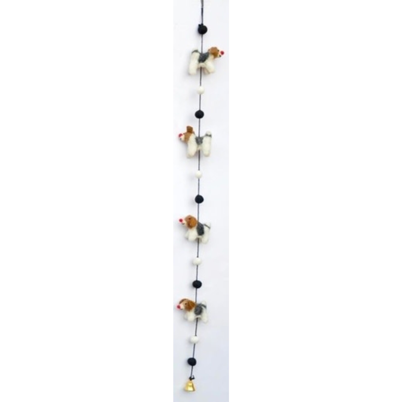 m. lynne designs beagle felt garland