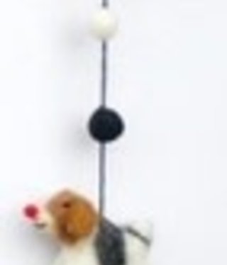 available at m. lynne designs Beagle Felt Garland