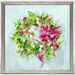 m. lynne designs christmas wreath framed canvas