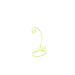 coton colors citron & white ornament stand