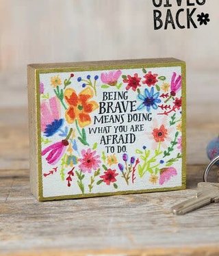 natural life Being Brave Tiny Block Keepsake