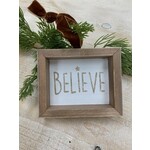 m. lynne designs believe framed ornament