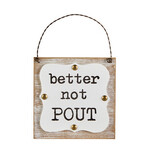 m. lynne designs better not pout ornament
