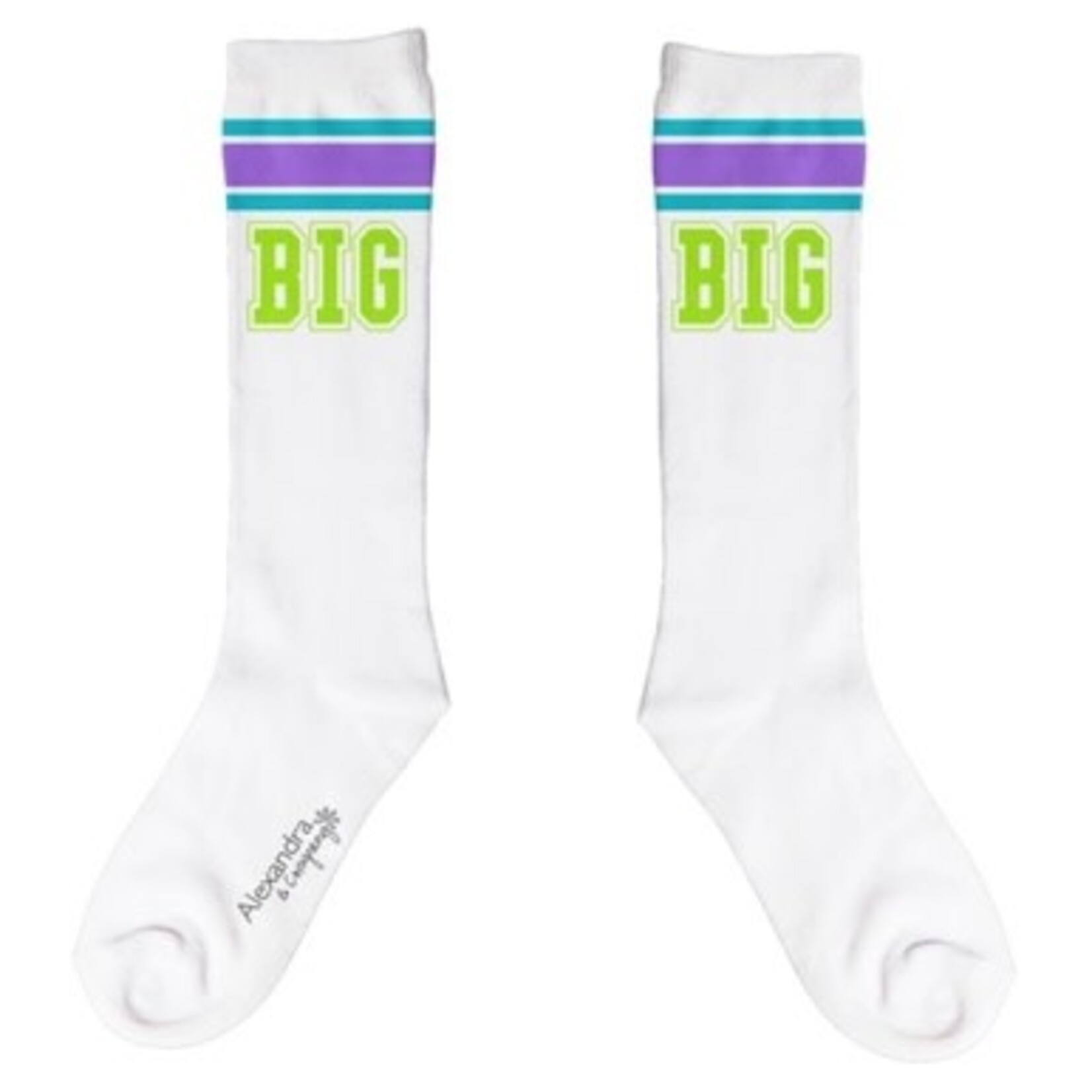 m. lynne designs 'big' green knee high socks