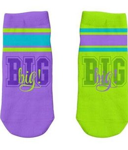 available at m. lynne designs "big" purple ankle socks