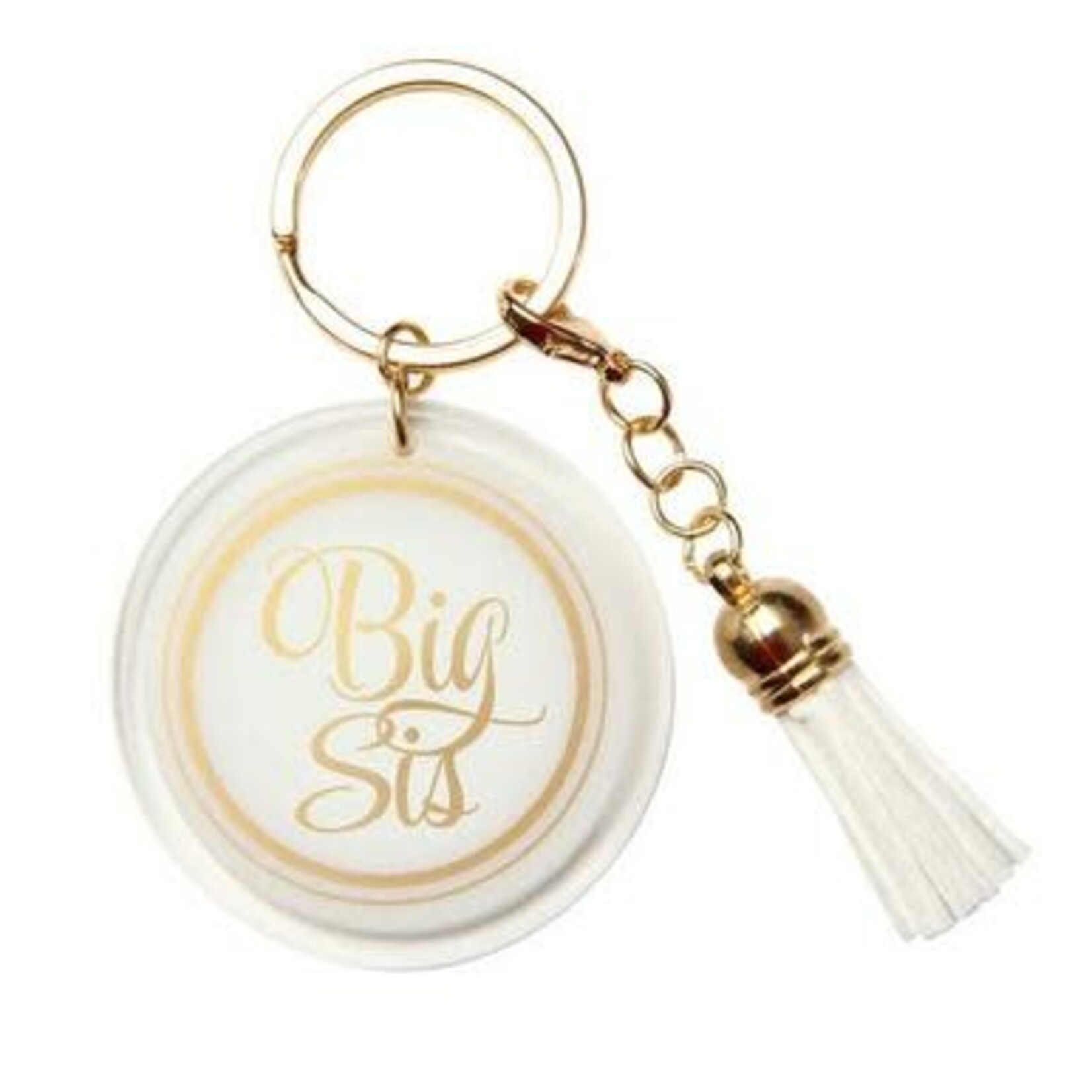 m. lynne designs big sis acrylic tassel keychain