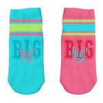 m. lynne designs big teal ankle socks