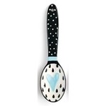 m. lynne designs black & blue ceramic spoon