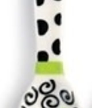 available at m. lynne designs Black and Lime Ceramic Spoon