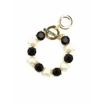 m. lynne designs black and pearl chunky diamond bracelet